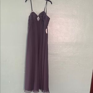 DaVinci Purple Ruched Maxi Dress for Weddings